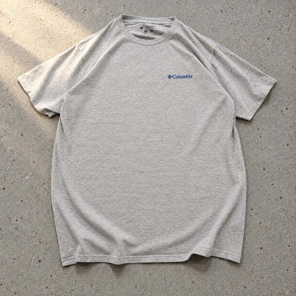 Columbia Sportswear Great Lakes Graphic Gray Short Sleeve T-Shirt Men's Size L
